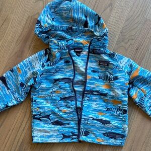 Patagonia Kids' Ocean Blue Fish Pattern Jacket